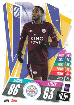 Wilfred Ndidi Leicester City 2020/21 Topps Match Attax CL #LEI11